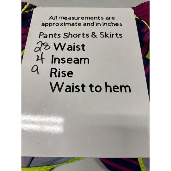 Nike Dri-Fit Active Neon Purple Yellow Running Short Drawstring Lined Sz M - Picture 13 of 13